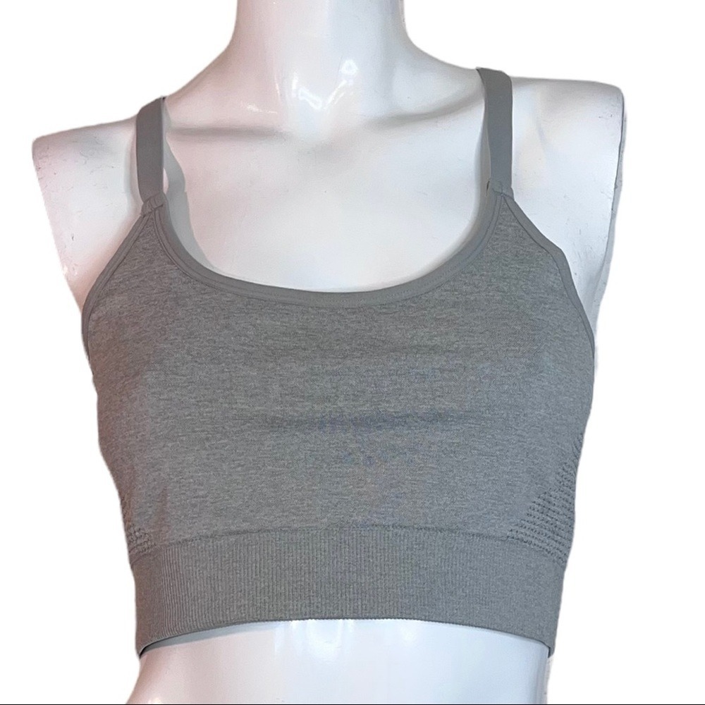 Primark Razor Back Athletic Grey Sports Bra - Picture 3 of 8